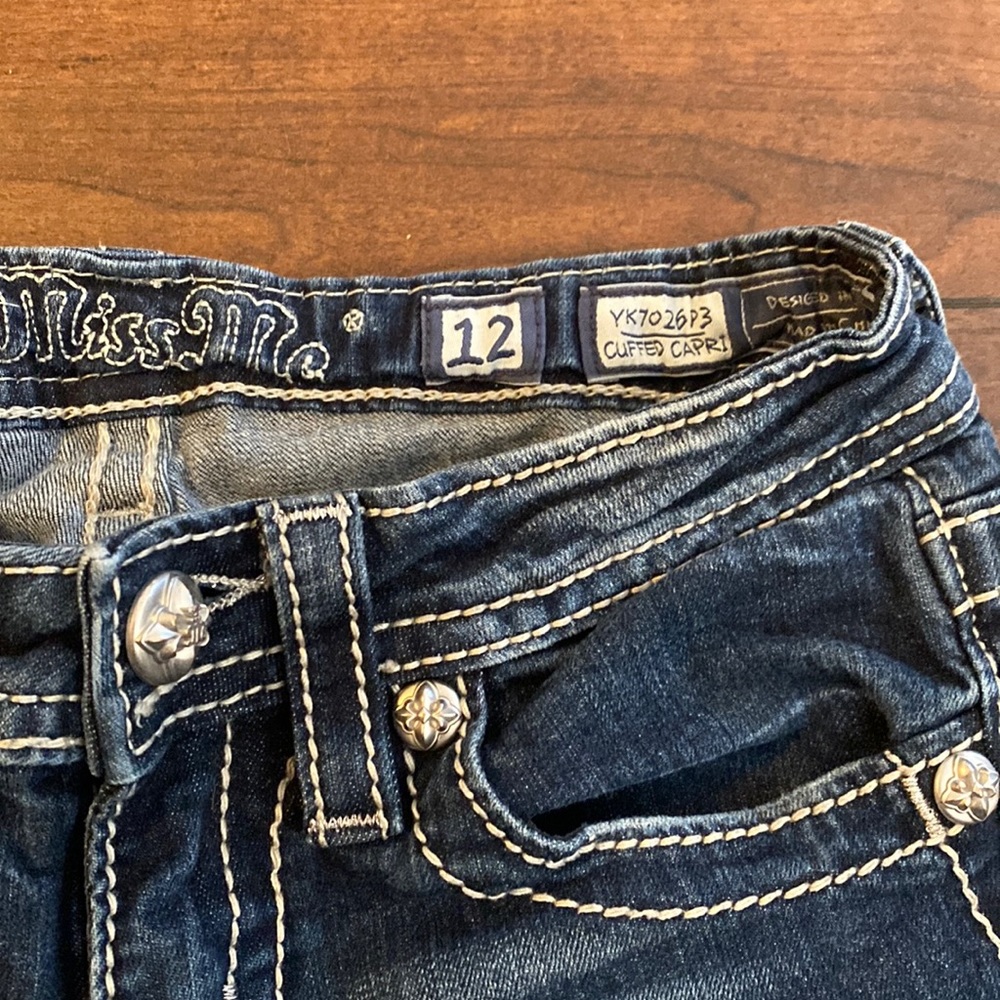 Young girls cuffed capri MISS ME jeans